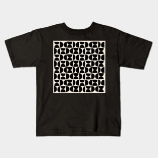 Abstract Retro Midmod Shapes Kids T-Shirt